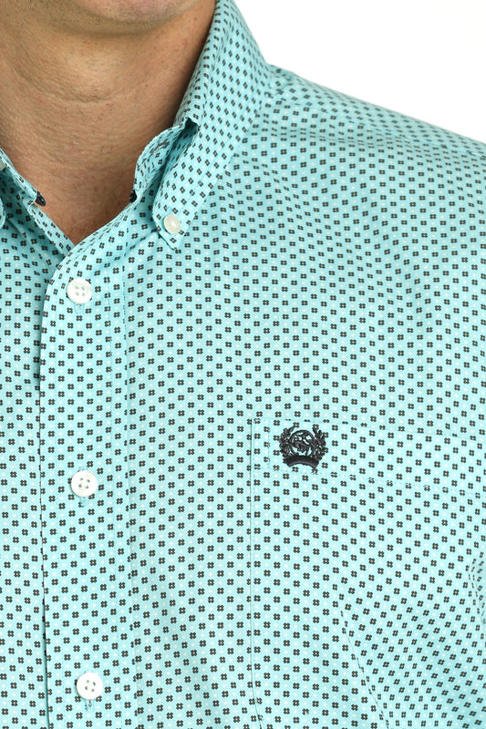 Cinch Mens Classic Fit Geometric Print L/S Shirt - MTW1105753