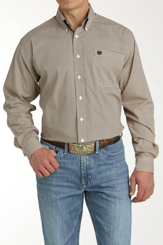 Cinch Mens Geometric Print L/S Shirt - MTW1105783