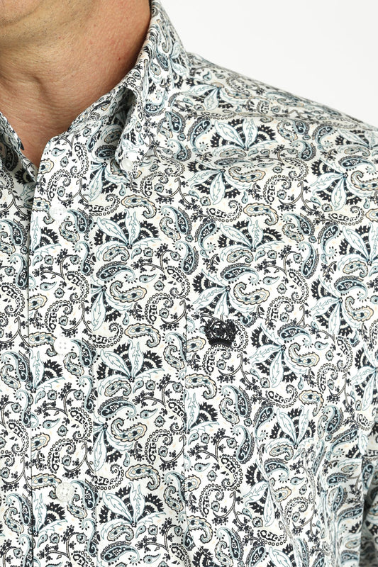 Cinch Mens Paisley Print L/S Shirt - MTW1105786
