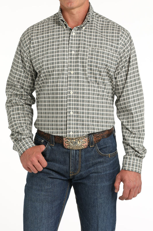 Cinch Mens Kaleidoscope Print L/S Shirt - MTW1105815