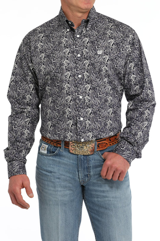 Cinch Mens  utton Down L/S Shirt - MTW1105857