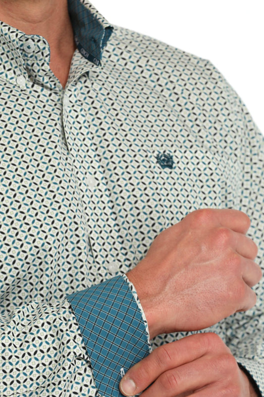 Cinch Mens Geometric Print L/S Shirt - MTW1105863