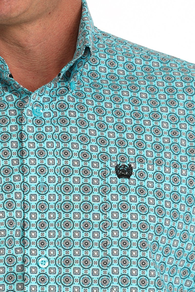 Cinch Mens Medallion Print L/S Shirt - MTW1105902