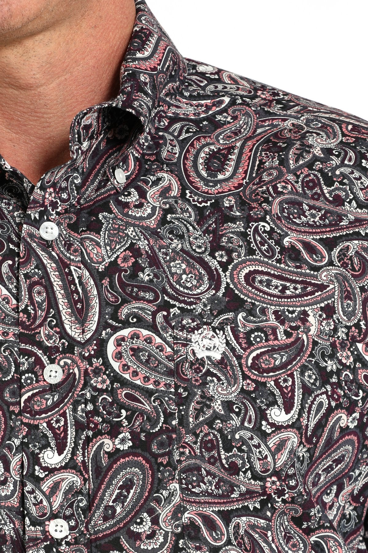 Cinch Mens Multi Paisley Print L/S Shirt - MTW1105910