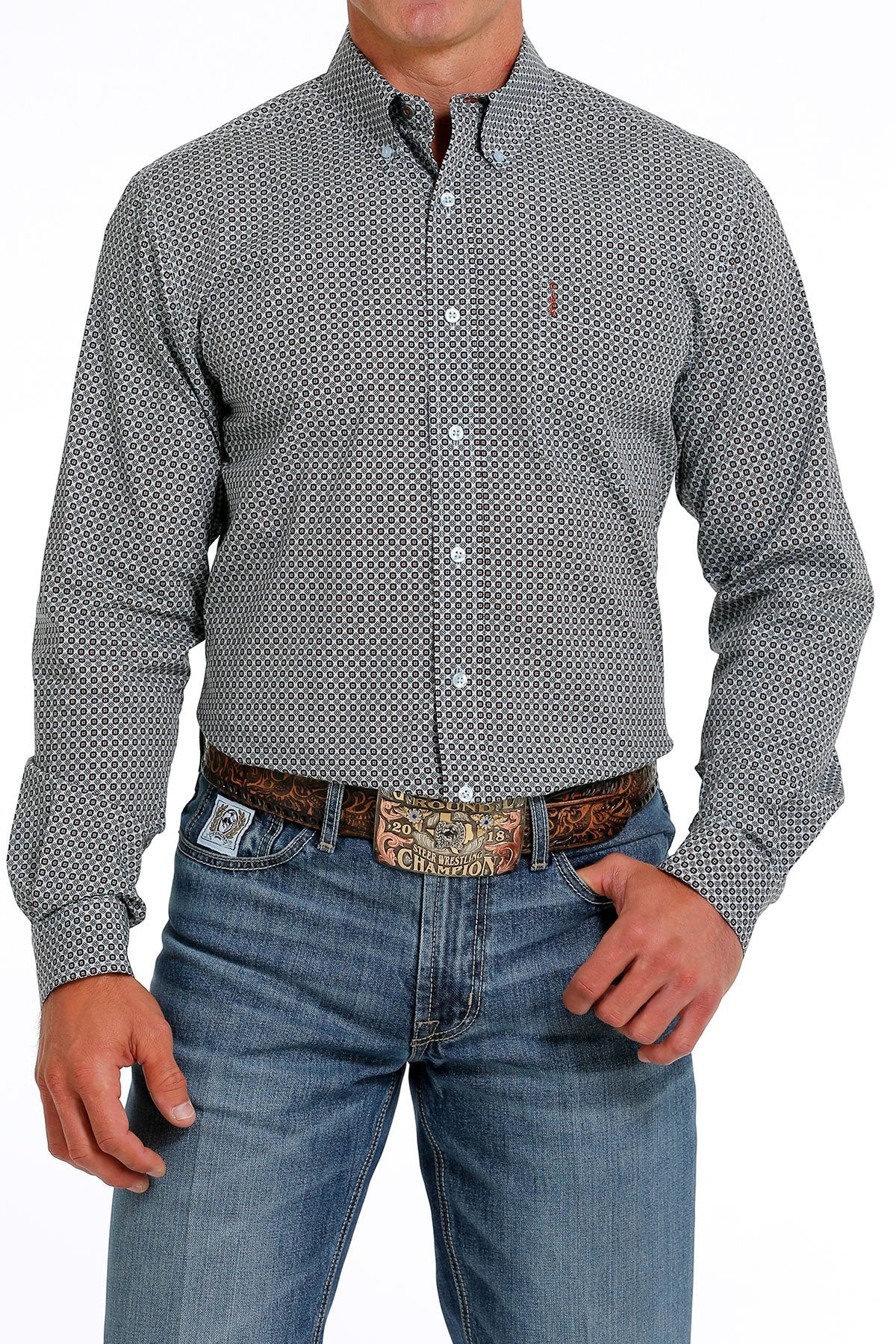 Cinch Mens Modern Fit L/S Shirt -  MTW1347080