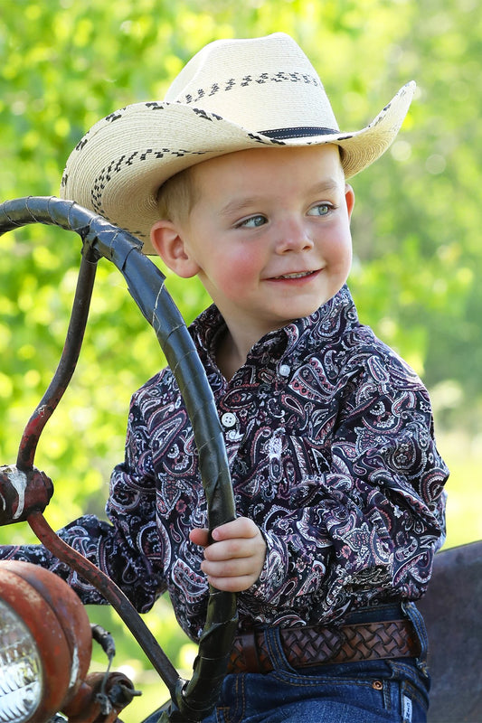 Cinch Infant Boys Multi Paisley L/S Shirt