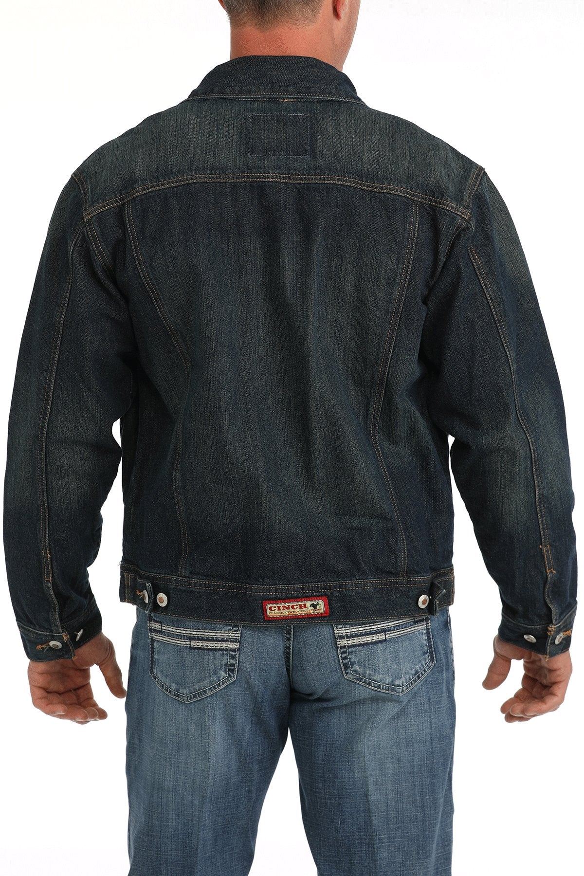 Cinch Mens Dark Stonewash Denim Jacket