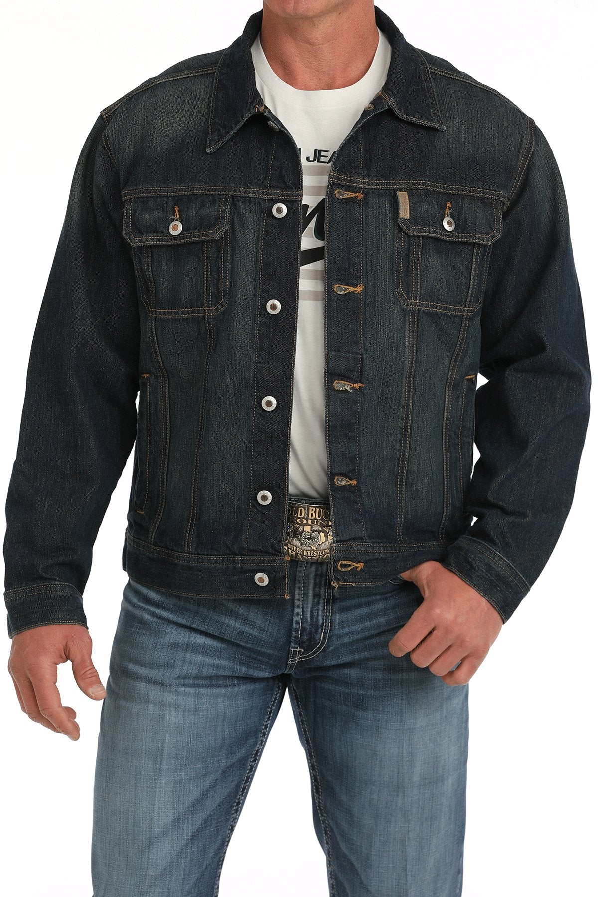Cinch Mens Dark Stonewash Denim Jacket