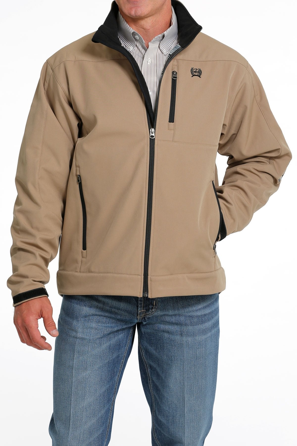 Cinch Mens Solid Bonded Jacket - Brown