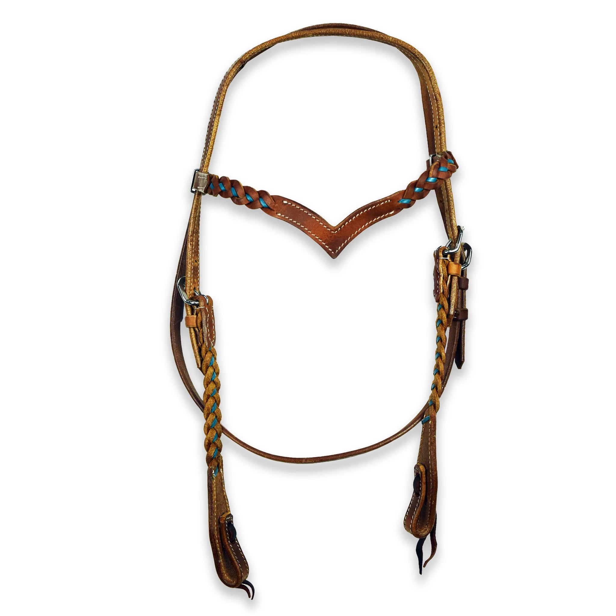Brow Ride Ezy Ride Bridle V Brow Blue Plaiting Harness – Sheps Outfitters