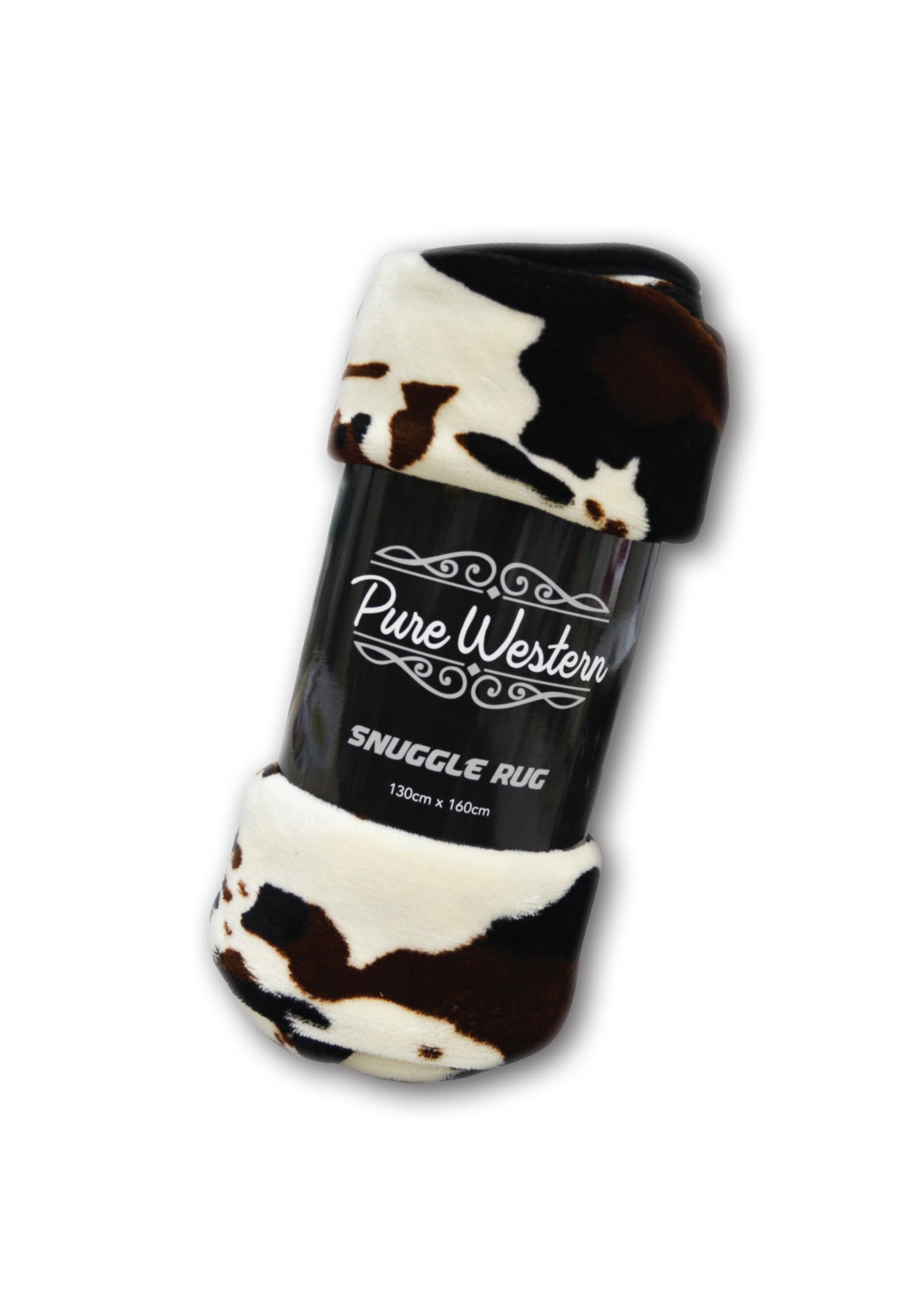 Pure Western Cow Pattern Snuggle Rug