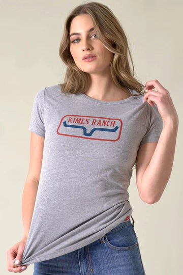 Kimes Ranch Ladies Rollin Shirt - Dark Heather Grey