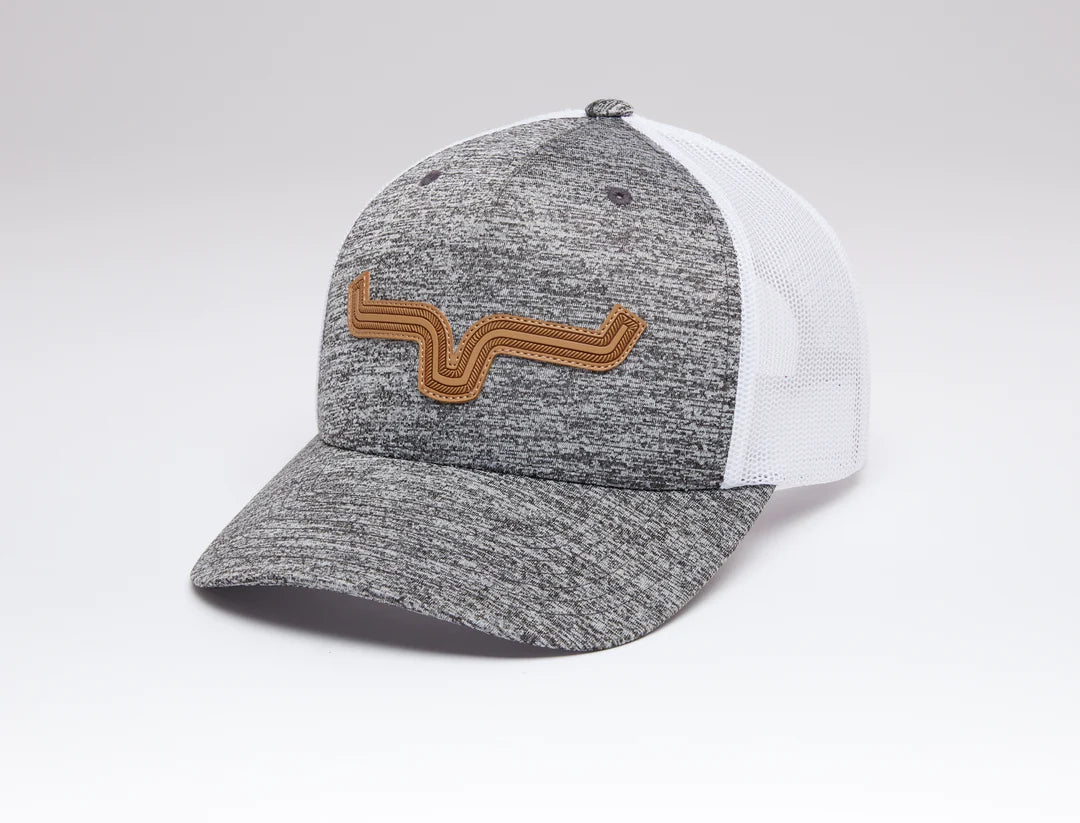 Kims Ranch Roped Lp Trucker Hat - Grey Heather