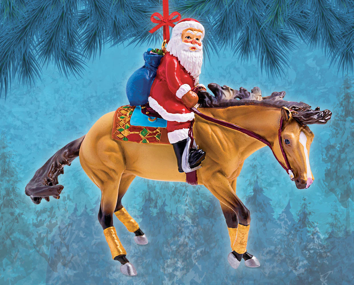 Breyer Stablemates Santa Reiner Ornament
