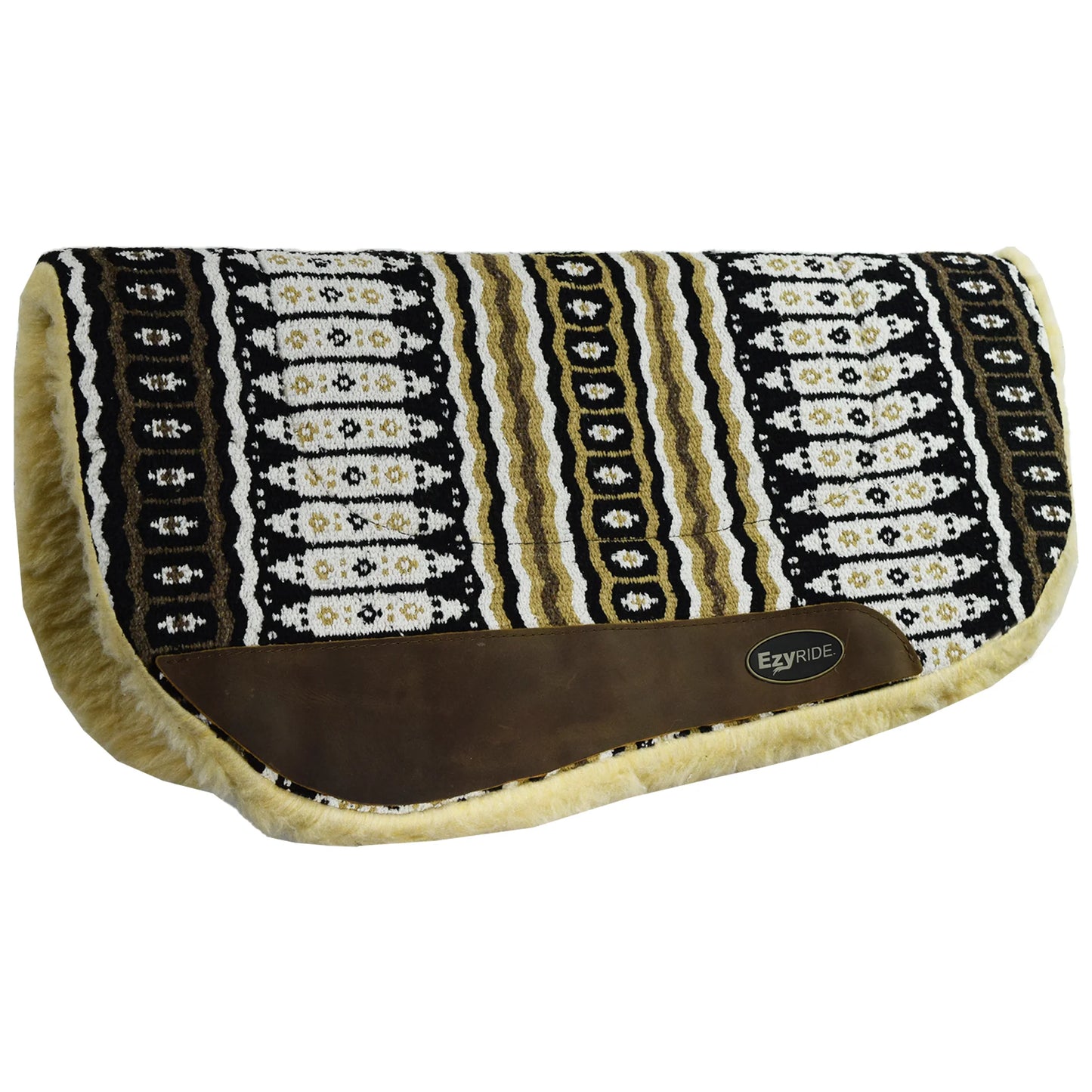 Ezy Ride Navajo Barrel Pad with Fleece - Tan/Black - SBNI2180