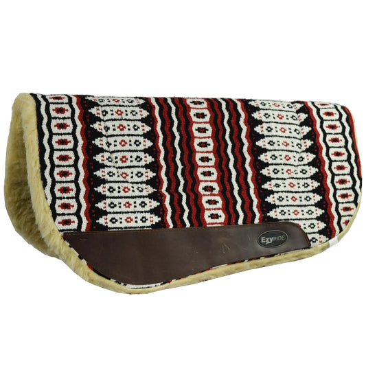 Ezy Ride Navajo Barrel Pad with Fleece - Red/Black - SBNI2210