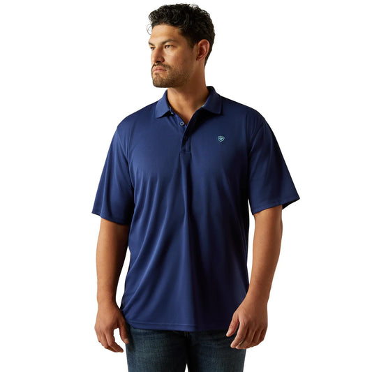 Ariat Mens TEK Polo - 10058817- Blue Depths
