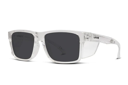 Liive Vision Polarised Sunglasses - Z Tradie Safety - Xtal Clear Blinker
