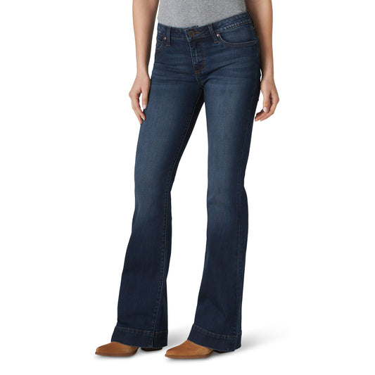 Wrangler Ladies Retro Mid Rise Trouser Jean - ON SALE