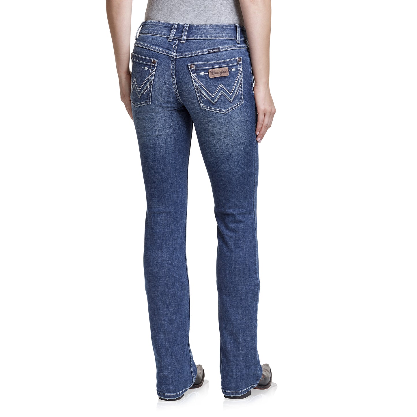 Wrangler Ladies Retro Mid Rise Bootcut Jean - Mae - Griffin - 09MWZGN34- ON SALE