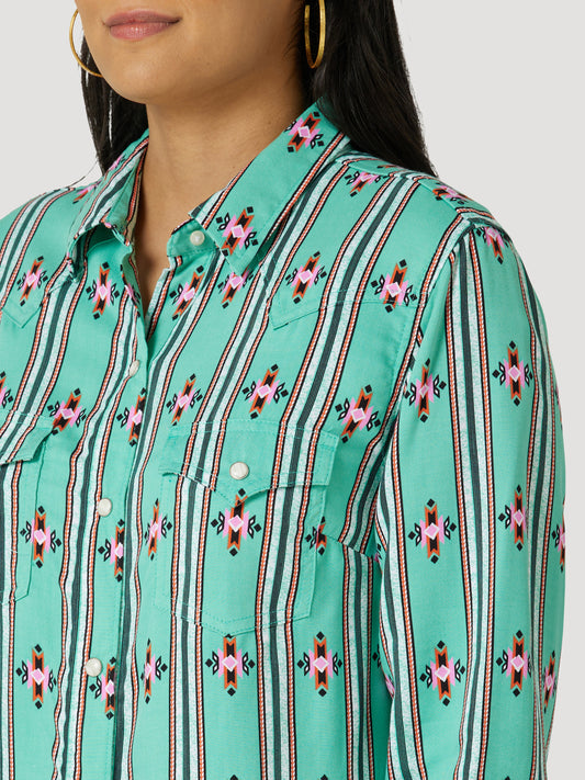 Wrangler Ladies L/S Shirt - 112327247 - ON SALE