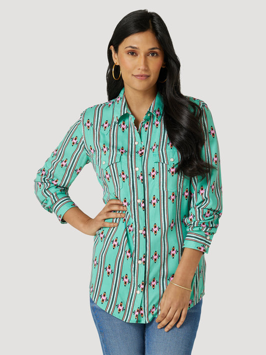 Wrangler Ladies L/S Shirt - 112327247 - ON SALE