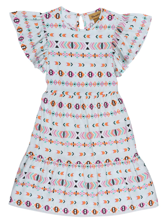 Wrangler USA Girls Ruffle Sleeve Dress - Assorted - 112329199
