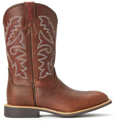Twisted X CowKids Top Hand Boot - Oiled Brown/Brown - ON SALE