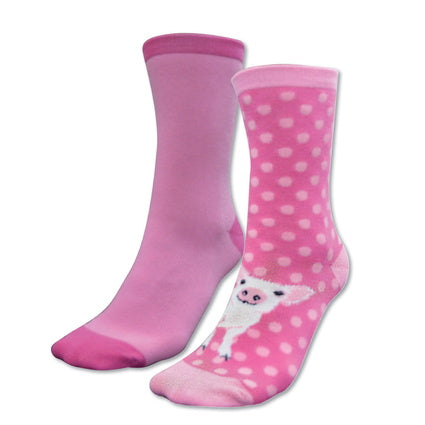Thomas Cook Kids Homestead Socks - Pink (307) - Piglet - TCP7915SOC
