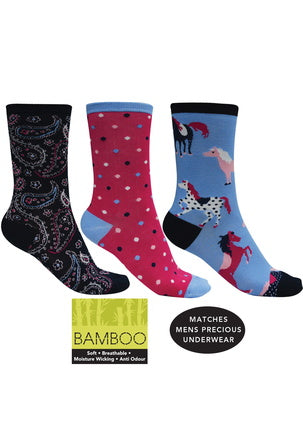 Thomas Cook Bamboo Socks - 3 Pack Ladies