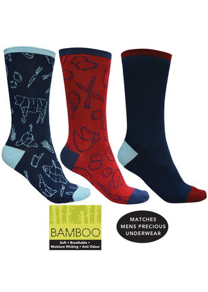 Thomas Cook Bamboo Socks - 3 Pack Mens