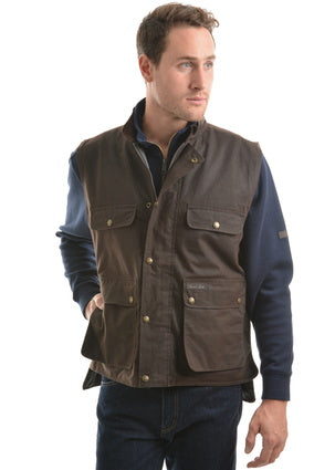 Thomas Cook High Country Professional Oilskin Vest - ON SALE