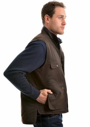 Thomas Cook High Country Professional Oilskin Vest - ON SALE