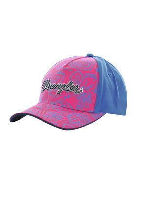 Wrangler Ladies Piper Cap- Pink/ Blue