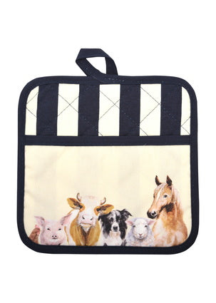 Thomas Cook Farm Friends Ovenmitt and Pot Holder Set