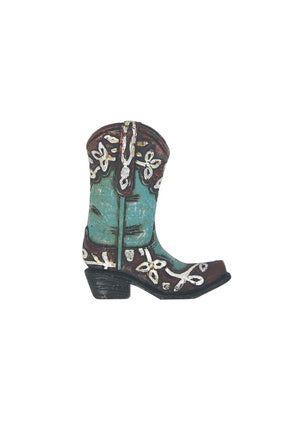 PURE WESTERN BOOT TURQUOISE MAGNET