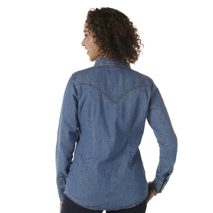 Wrangler Ladies L/S Shirt -LWK7006D