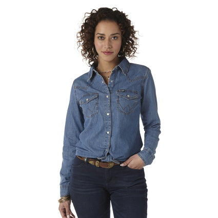 Wrangler Ladies L/S Shirt -LWK7006D