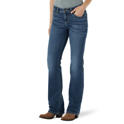 Wrangler USA Ladies Q Baby Boot Cut Jeans - WRQ20YG34