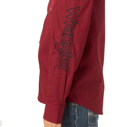 WRANGLER BOYS RETRO LOGO L/S SHIRT