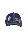 Pure Western Ladies Cactus Flower Cap