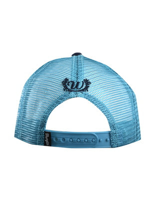 Wrangler Girls Cleo Trucker Cap- Navy/ Aqua