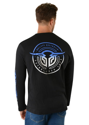 Bullzye Mens Crossroads L/S Tee -B2W1515166 - On Sale