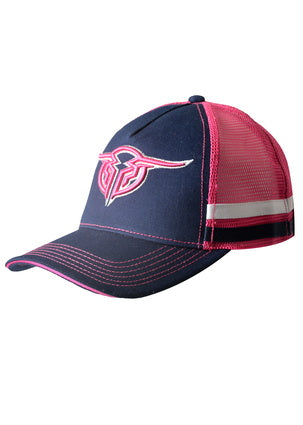 Bullzye Silver Racer Trucker Cap -B2W2917CAP