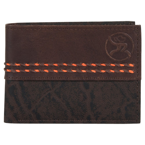 Hooey Roughy Bifold textured Leather Mens Wallet