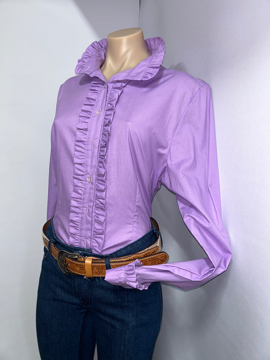 Netties Jillian L/S Fitted Frill Shirt - On Sale