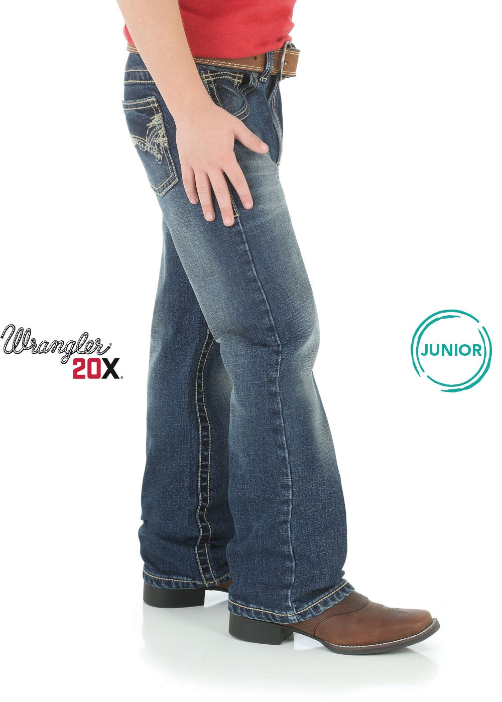 Wrangler Boys 20X 42 Vintage Boot Cut Jean