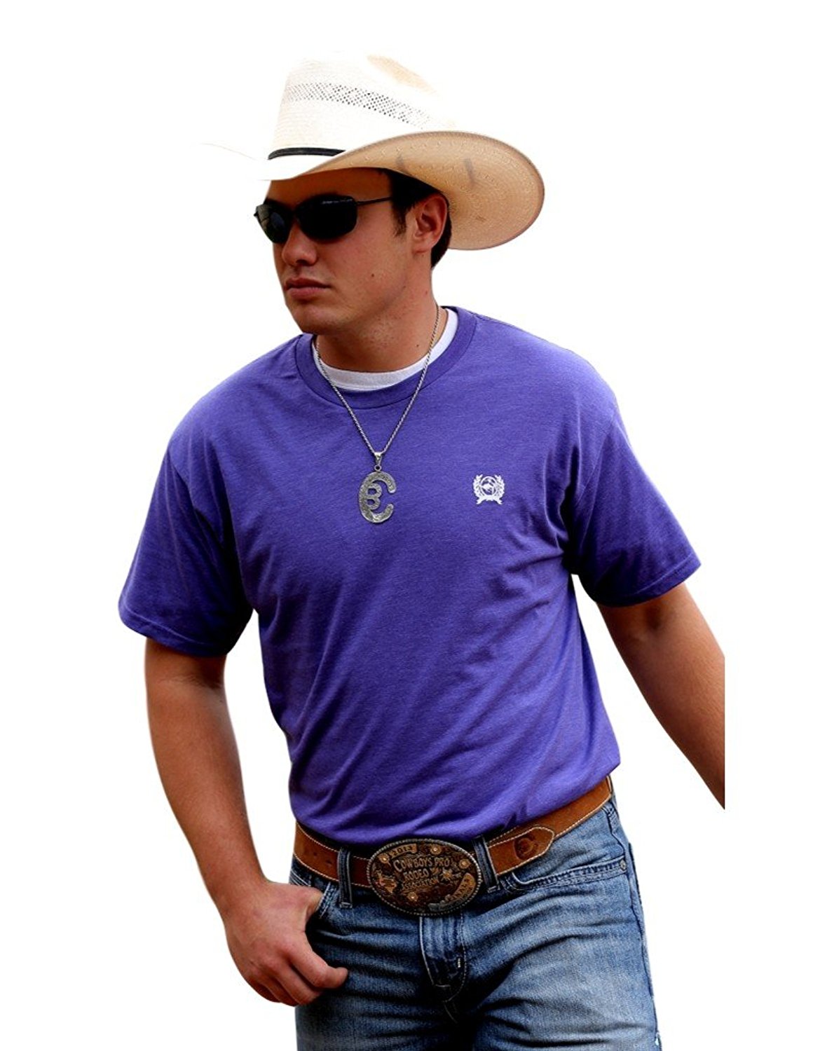Cinch Mens Purple T Shirt