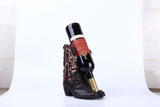 Cowboy Boot Western Wine Bottle Holder
