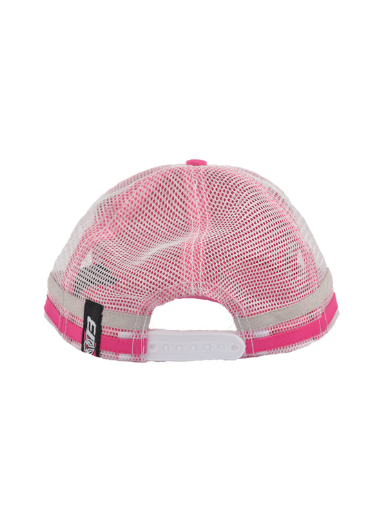 Bullzye Racing Stripes Cap - Pink/White